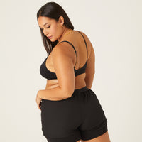 Curve Lined Athletic Shorts Plus Size Bottoms -2020AVE