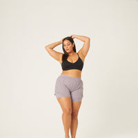 Curve Lined Athletic Shorts Plus Size Bottoms -2020AVE