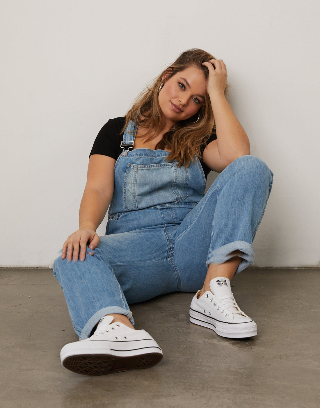 Curve Mom Jean Overalls Plus Size Rompers + Jumpsuits -2020AVE