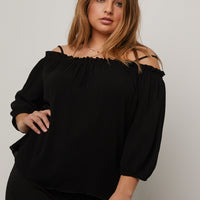 Curve Off the Shoulder Top Plus Size Tops -2020AVE