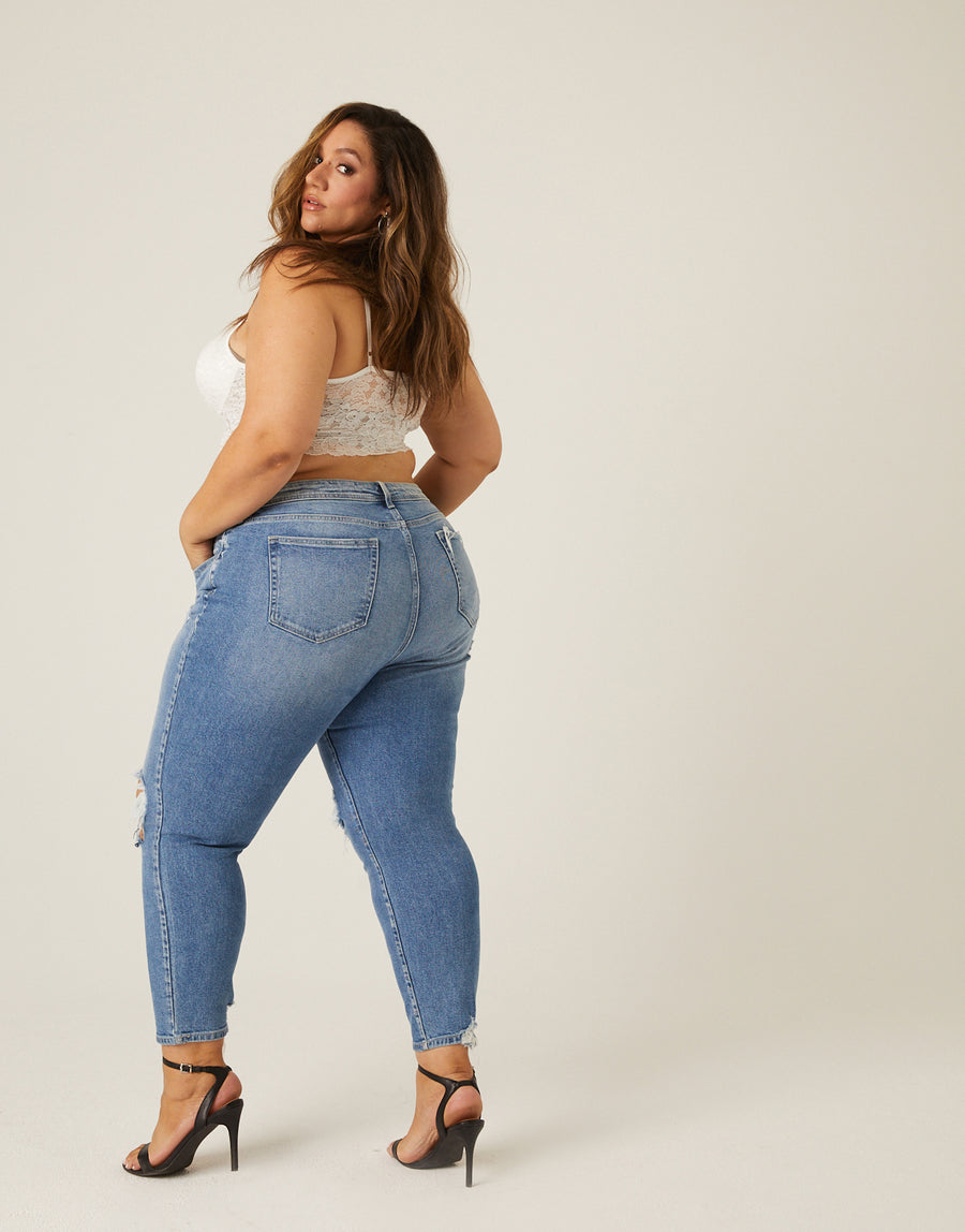 Plus Size 5 Pocket Mom Jeans – 2020AVE