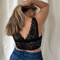 Curve Seamless Lace Padded Bralette Plus Size Intimates -2020AVE