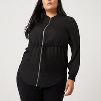 Curve Sheer Statement Jacket Plus Size Outerwear -2020AVE