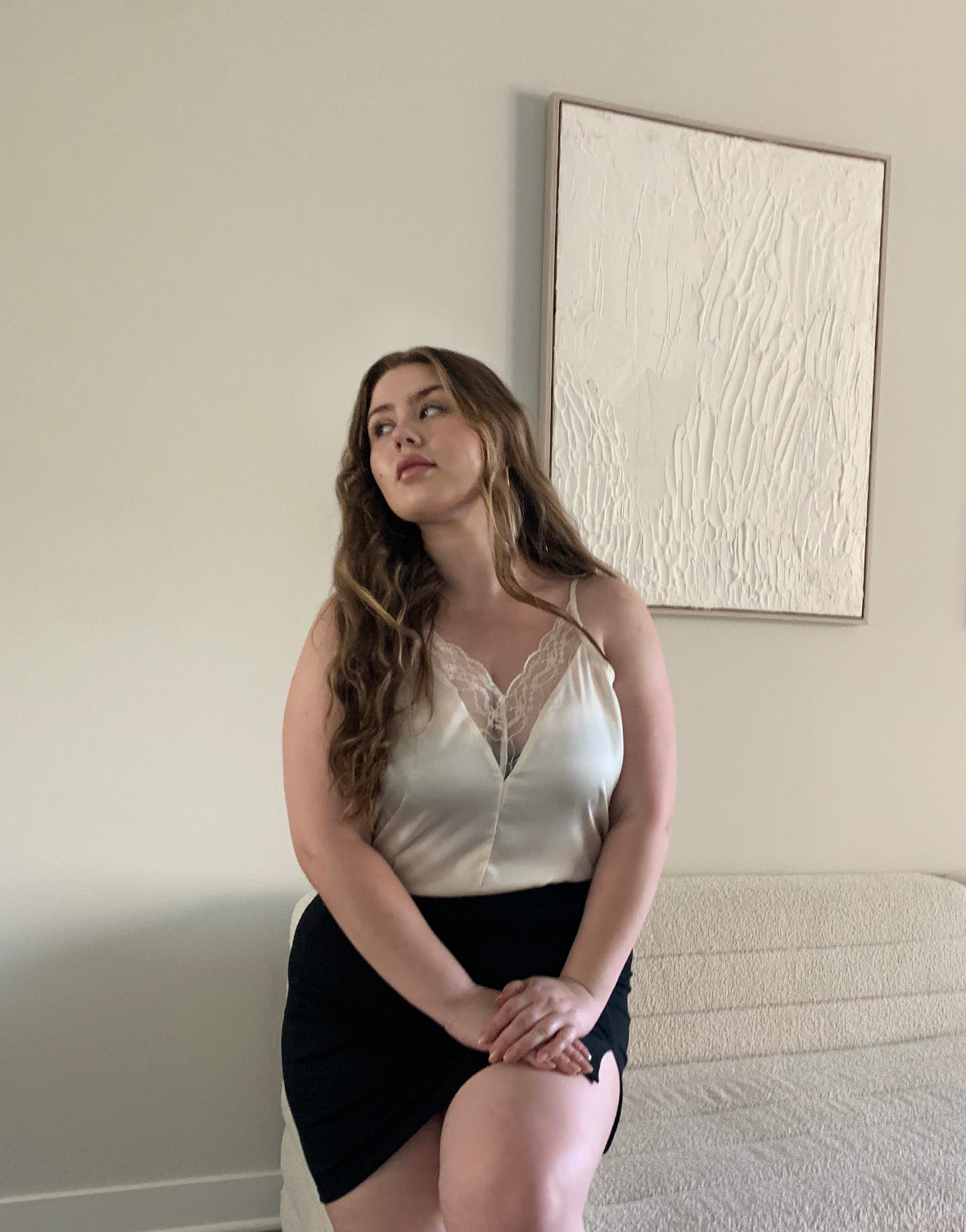 Plus Size Sleepless Nights Cami - Plus Size Satin Top – 2020AVE