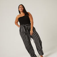 Curve Smocked Tube Top Plus Size Tops -2020AVE