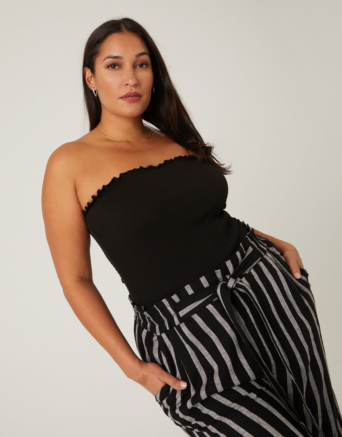 Plus Size Smocked Tube Top 2020AVE Plus Size Smocked Tube Top 2020AVE