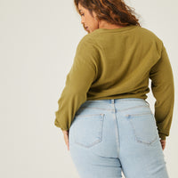 Curve Soft Button Down Cardigan Plus Size Outerwear -2020AVE