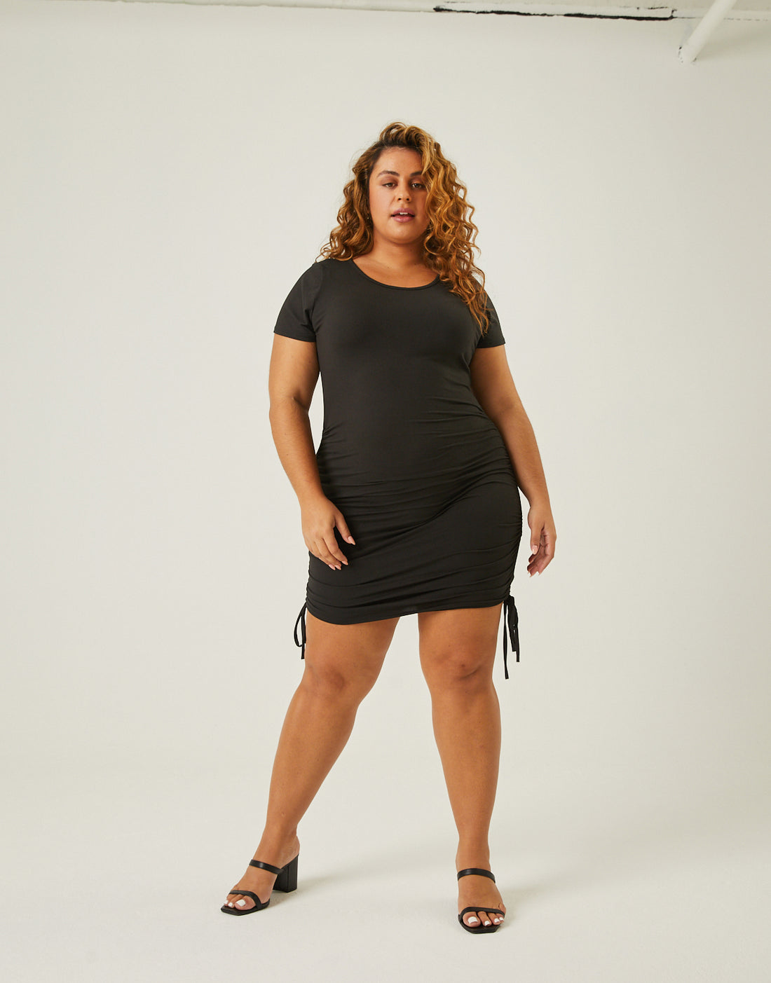 Plus Size Soft Side Ruched Dress 2020AVE Plus Size Soft Side Ruched Dress 2020AVE