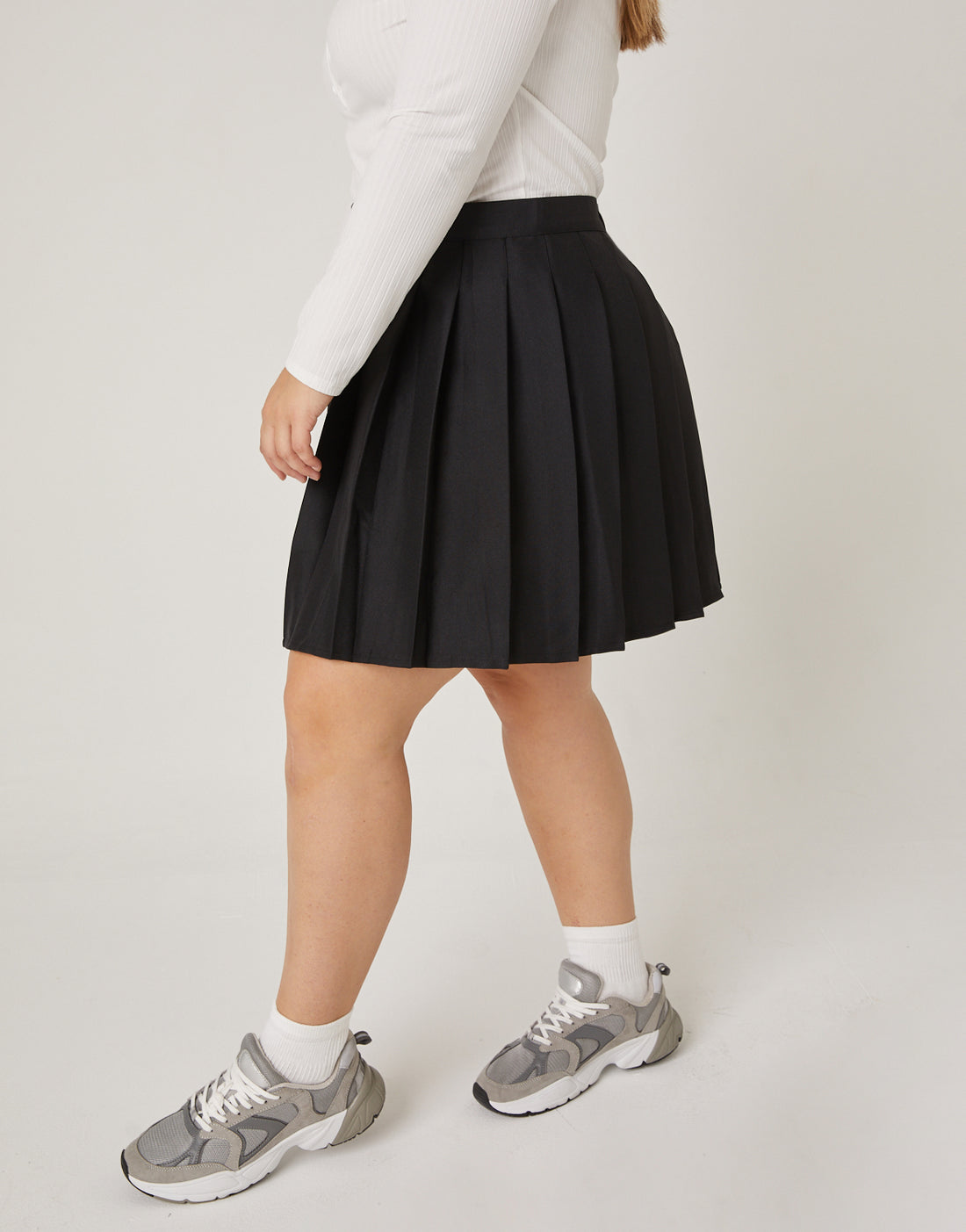 Plus Size Solid Pleated Skirt – 2020AVE