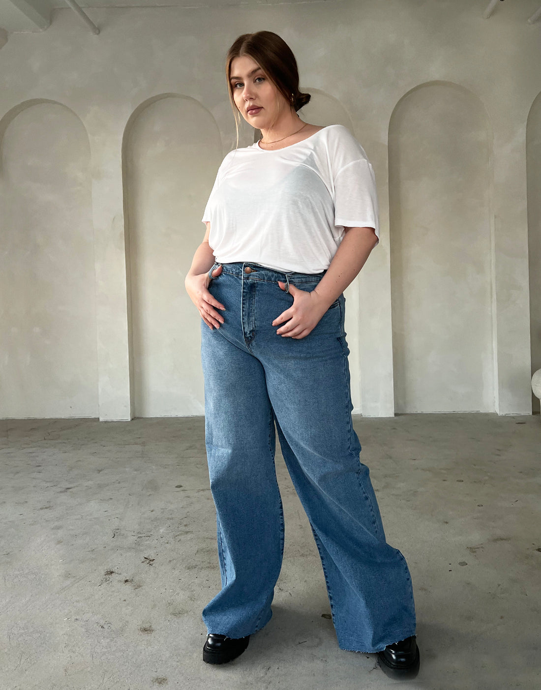 Vænne sig til Tidsserier overvåge Plus Size Wide Leg Jeans – 2020AVE