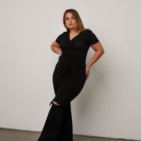 Curve Super Flared Jeans Plus Size Bottoms -2020AVE