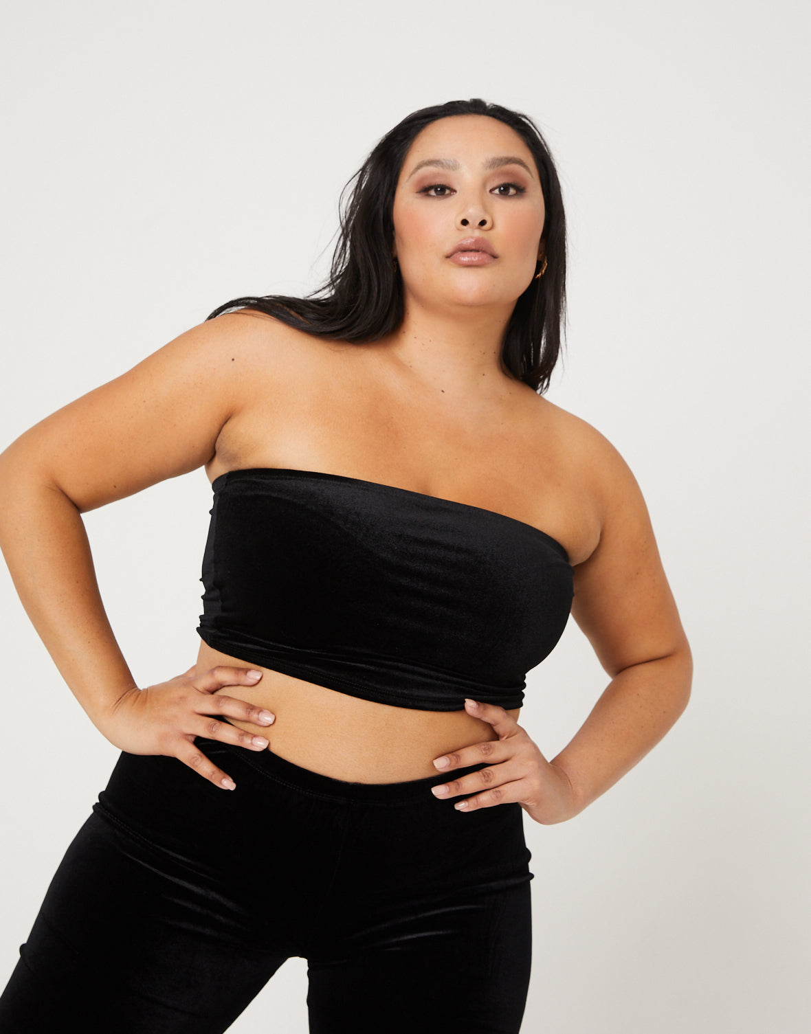 Plus Size Velvet Tube Top – 2020AVE