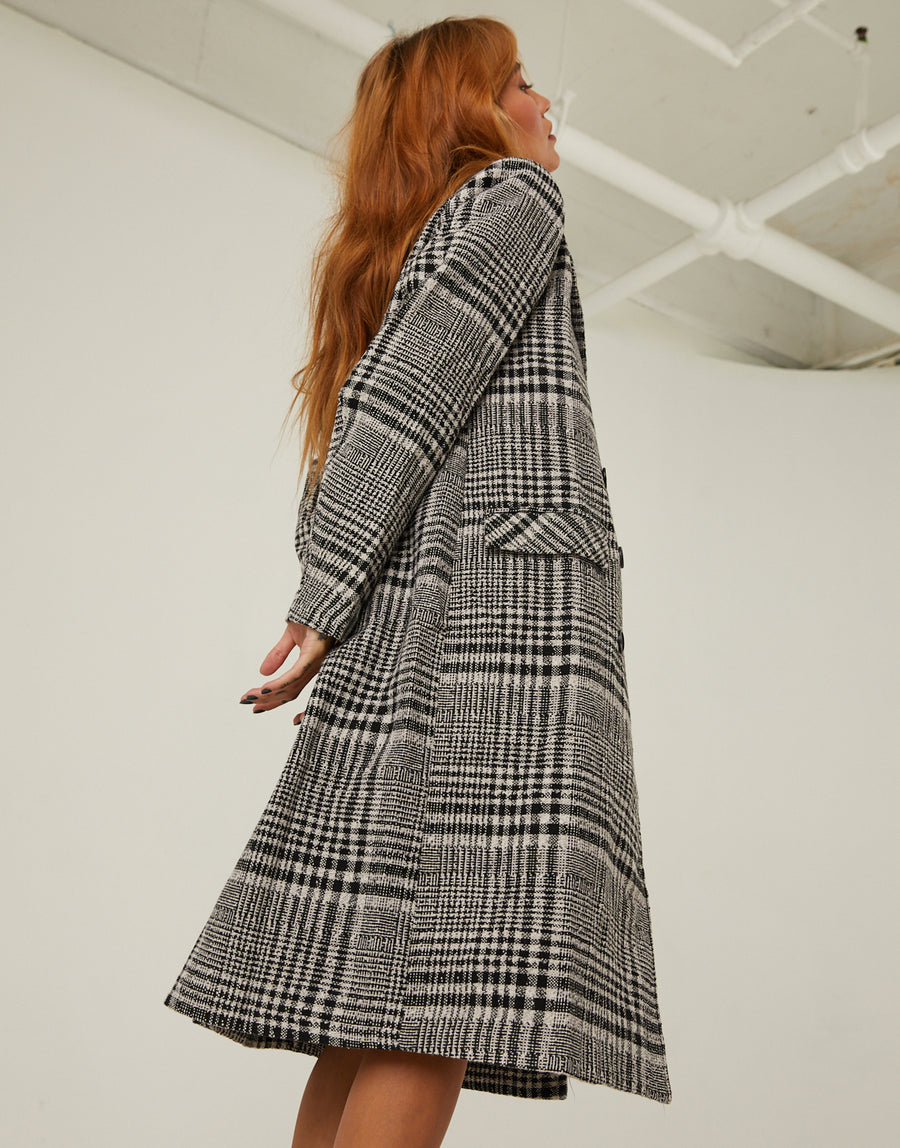 Long Plaid Coat Outerwear -2020AVE