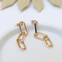 Desire Chain Earrings Jewelry Gold One Size -2020AVE