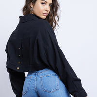 Endless Movement Cropped Long Sleeves Top Tops -2020AVE