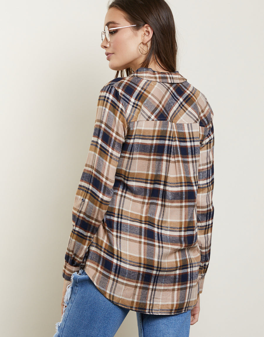 Fallin' For Plaid Flannel Shirt Tops -2020AVE