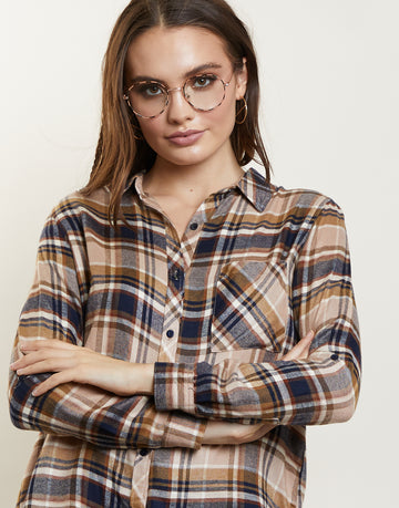 Fallin' For Plaid Flannel Shirt Tops -2020AVE