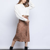 Fierce Spotted Midi Skirt Bottoms -2020AVE