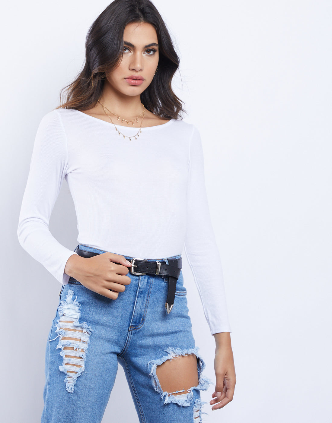 Girls Night Out Ribbed Bodysuit Tops -2020AVE