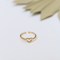 Heart Strings Adjustable Ring Jewelry Gold One Size -2020AVE