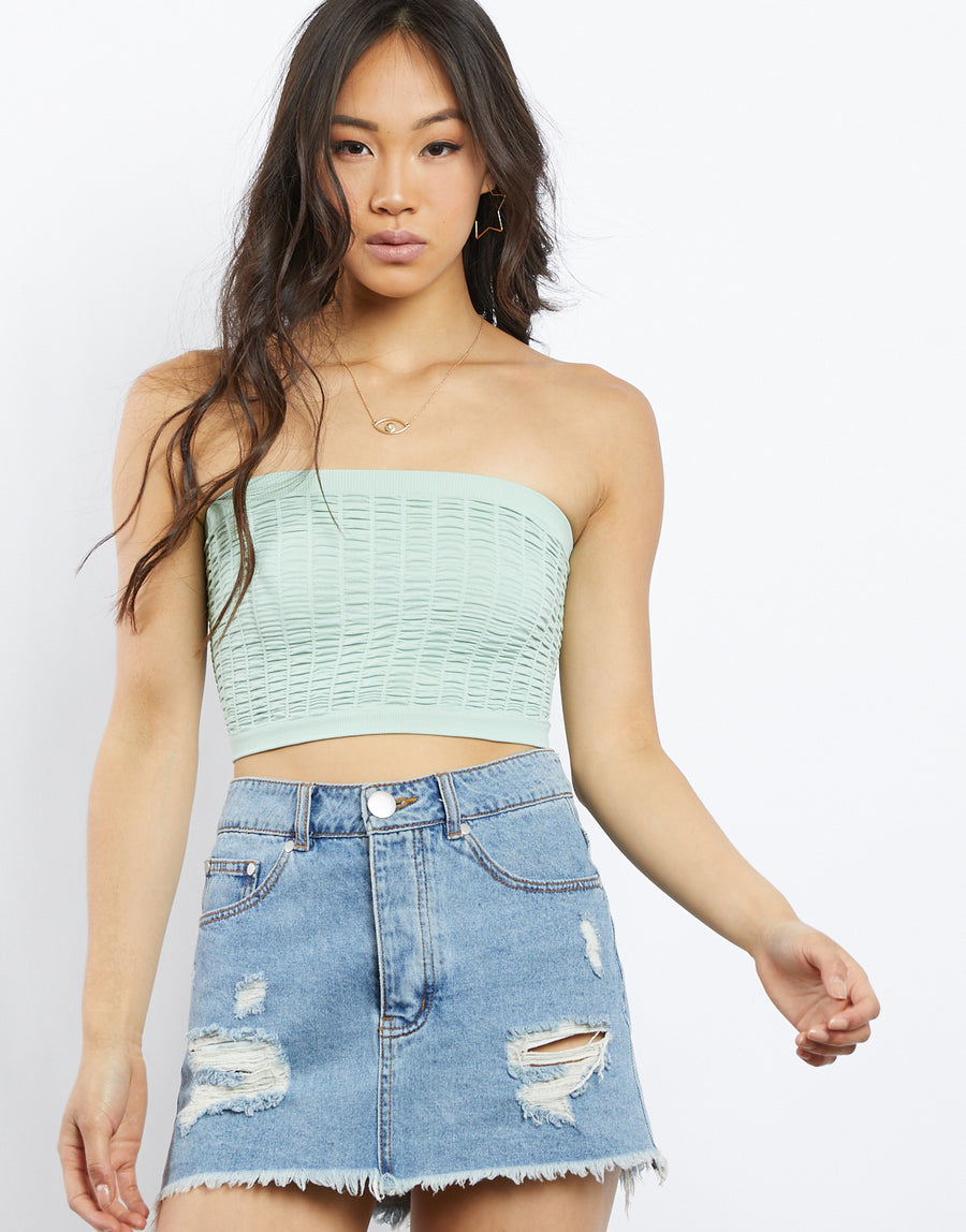 Hello Summer Bandeau Top Tops Mint One Size -2020AVE
