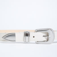 In The Details Buckle Belt Accessories Beige/Silver One Size -2020AVE