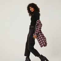 Cropped Wide Leg Jeans Bottoms -2020AVE