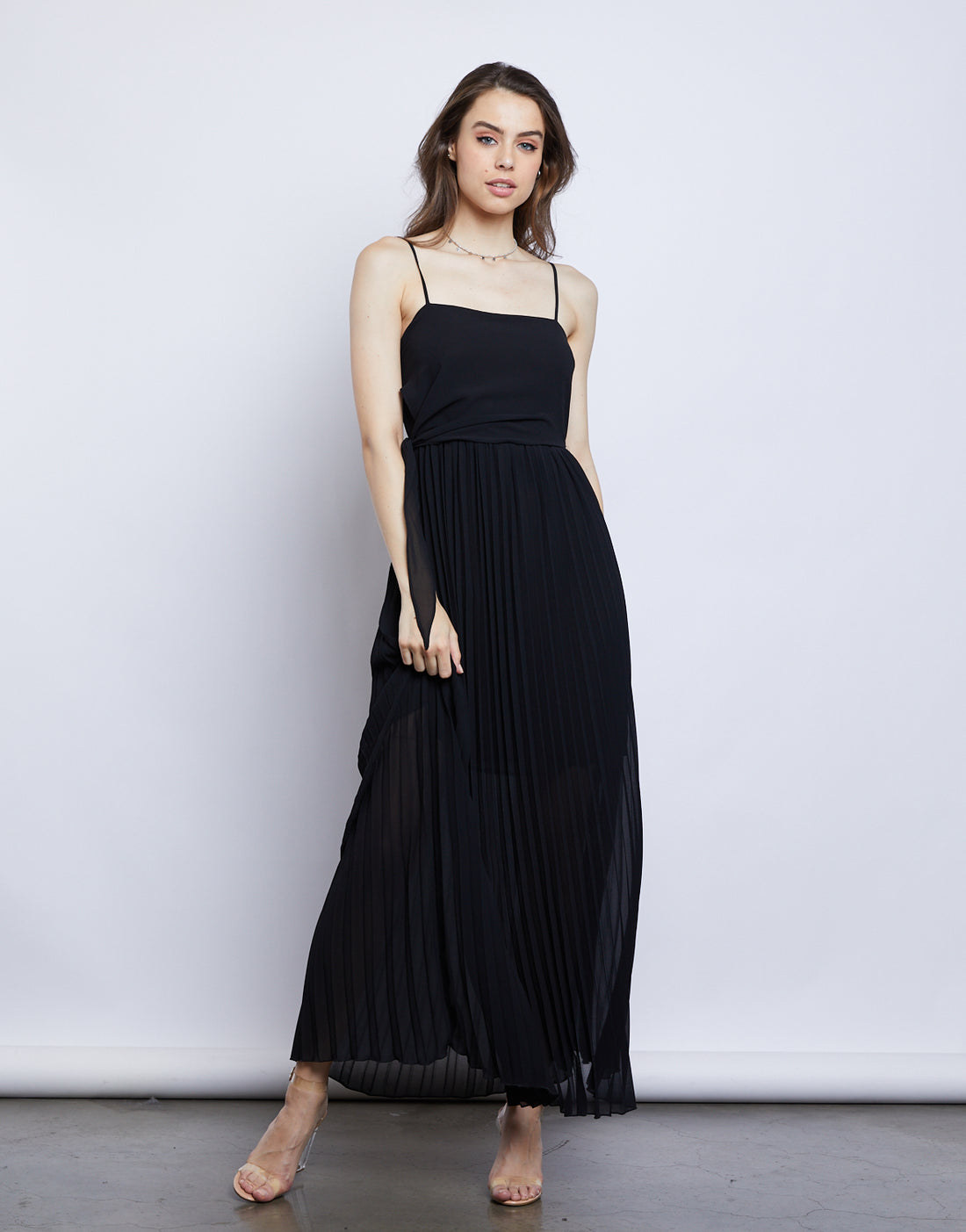 Jenny Chiffon Maxi Dress Dresses Black Small -2020AVE