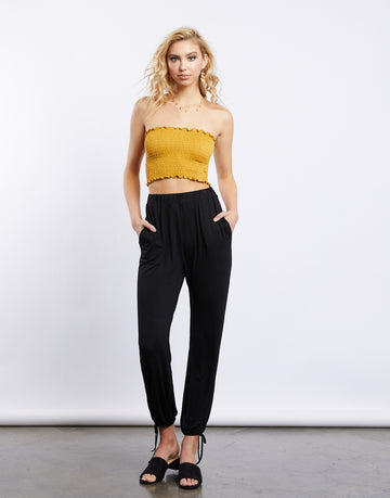 Just Wanna Chill Jogger Pants Bottoms Black Small -2020AVE