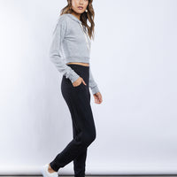 Lazy Sunday Drawstring Pullover Hoodie Tops -2020AVE