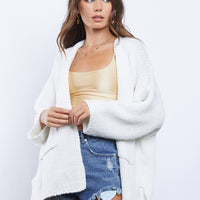 Maia Thick Knit Cardigan Outerwear Vanilla Small -2020AVE