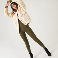 Long Sleeve Cotton Jumpsuit Rompers + Jumpsuits Olive Small -2020AVE