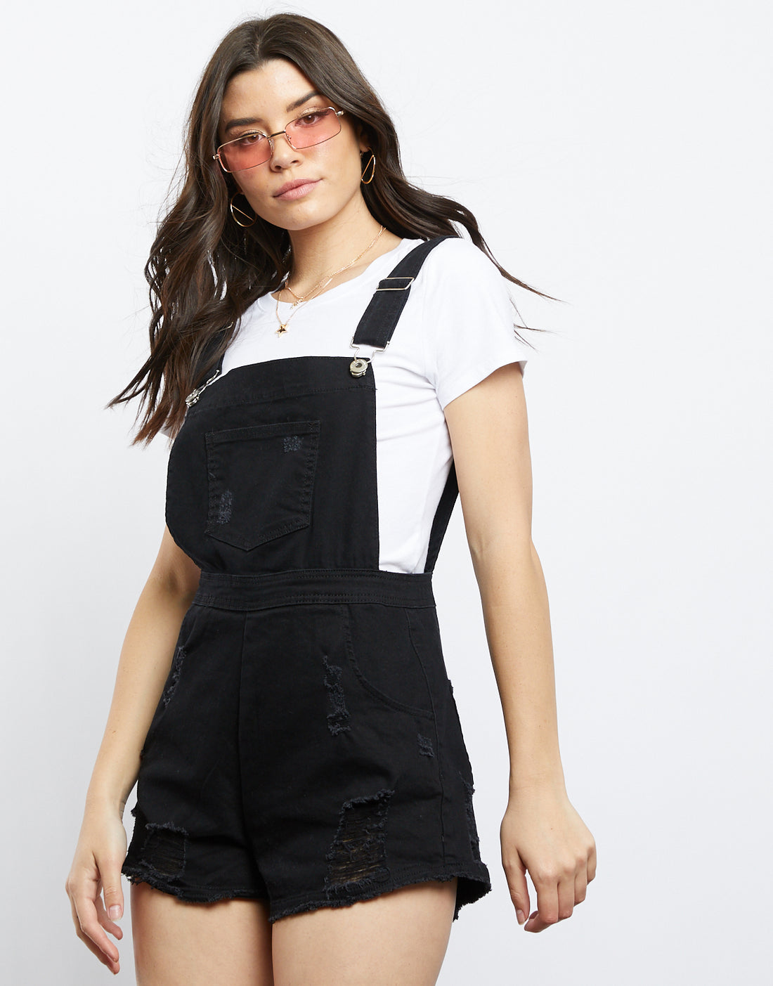 Mia Denim Overall Shorts Rompers + Jumpsuits Black Small -2020AVE