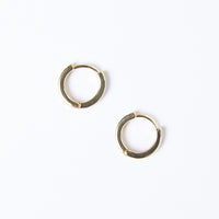 Minimal Gemmed Hoop Jewelry Gold One Size -2020AVE