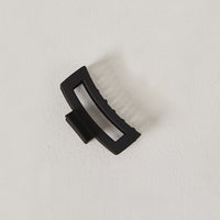 Modern Rectangular Claw Clip Accessories Matte Black One Size -2020AVE