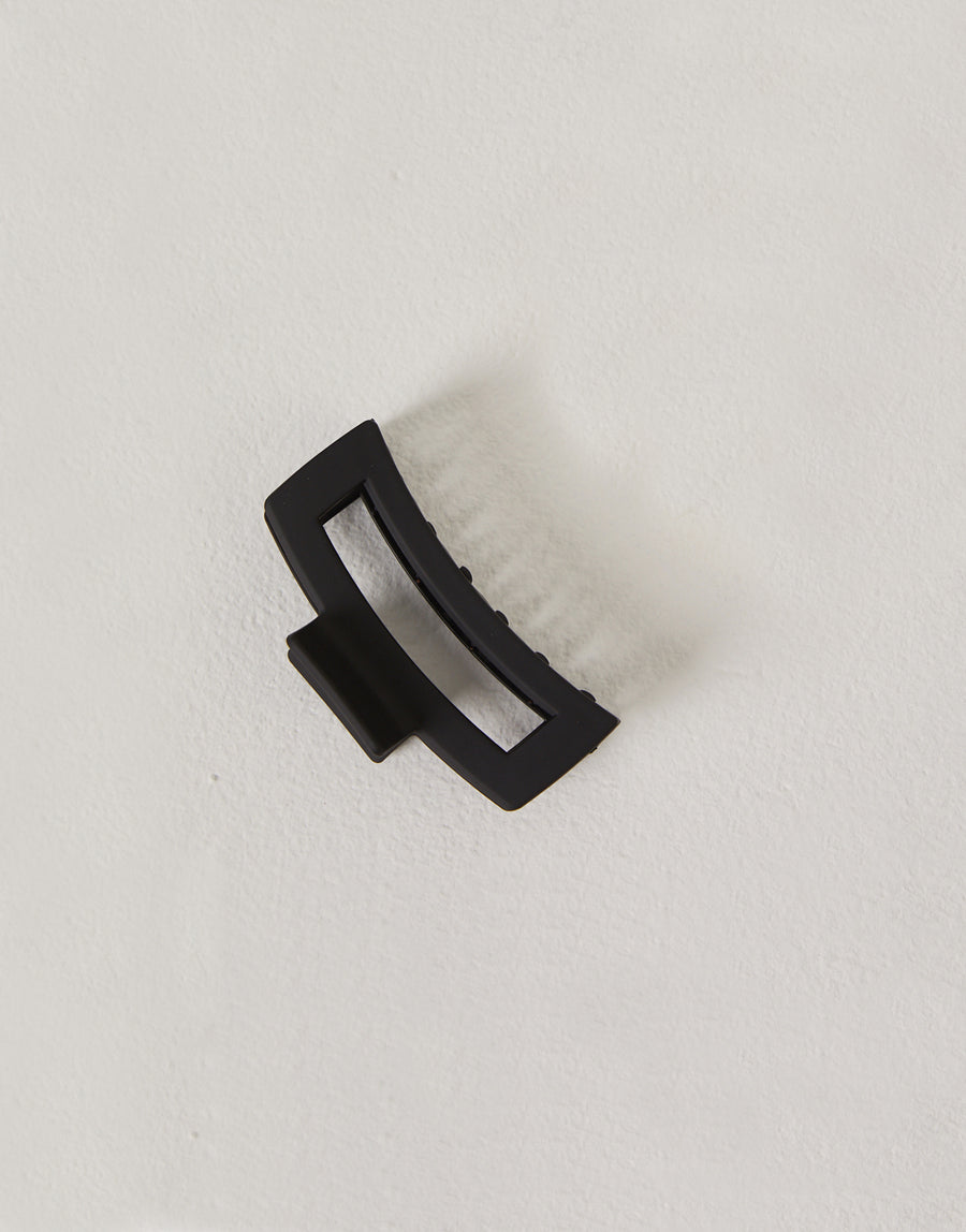 Modern Rectangular Claw Clip Accessories Matte Black One Size -2020AVE