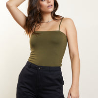 Perfect Fit Cami tops Olive Small -2020AVE