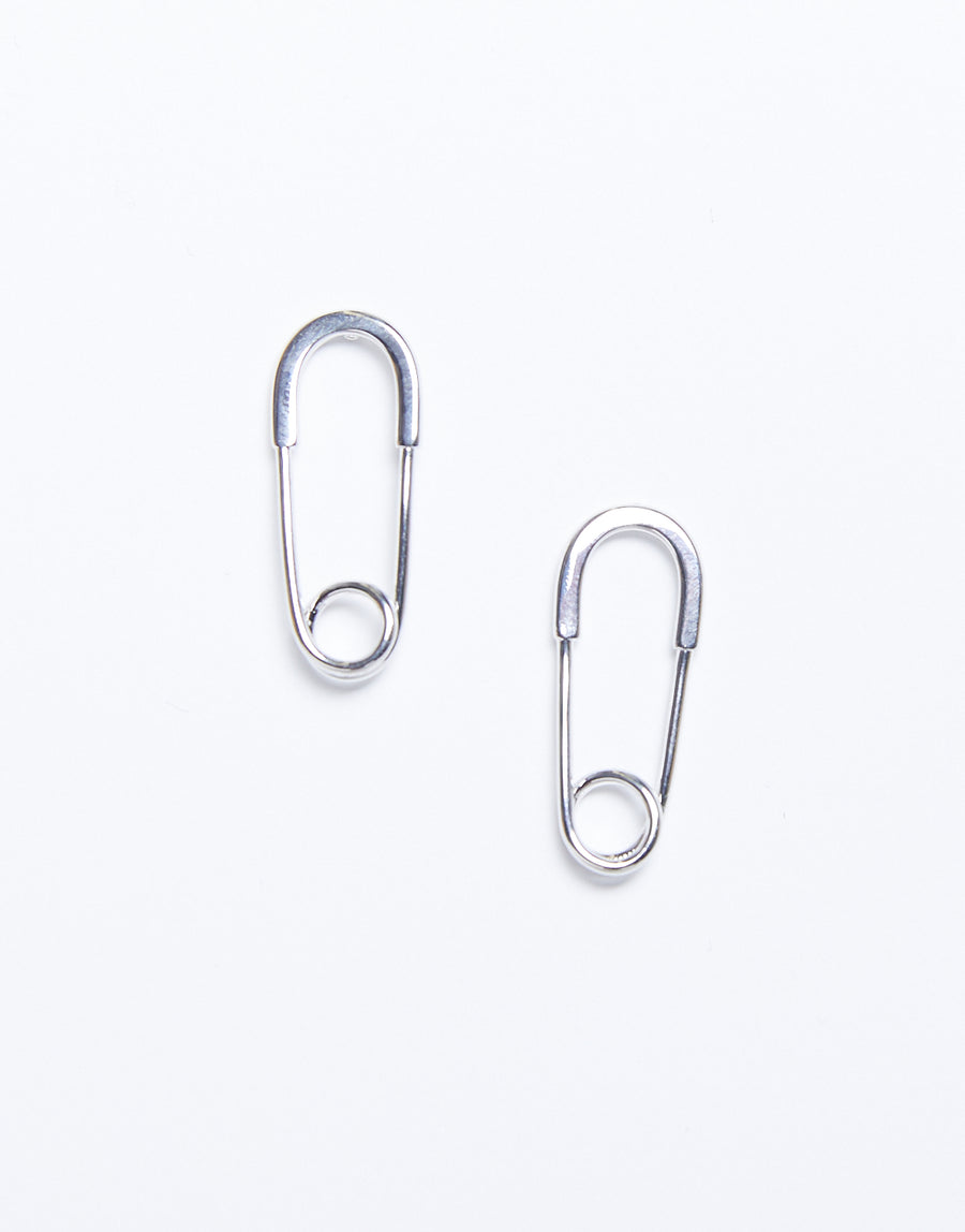 Pin Me Up! Safety Pin Earrings Jewelry Silver One Size -2020AVE