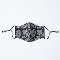 Play It Safe Patterned Mask Accessories Black Paisley One Size -2020AVE