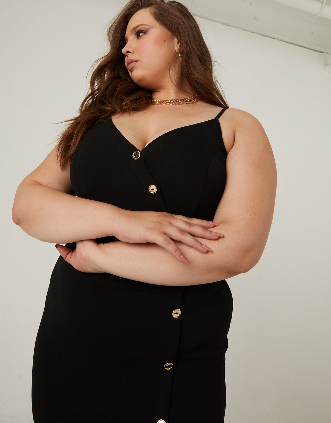 Plus Size Button Down Asymmetrical Dress 2020AVE Plus Size Button Down Asymmetrical Dress 2020AVE