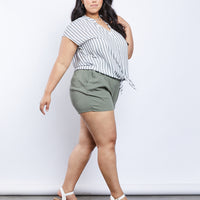 Curve Adrianne Striped Top Plus Size Tops -2020AVE