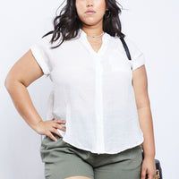 Curve All Things Casual Top Plus Size Tops Off-White 1XL -2020AVE