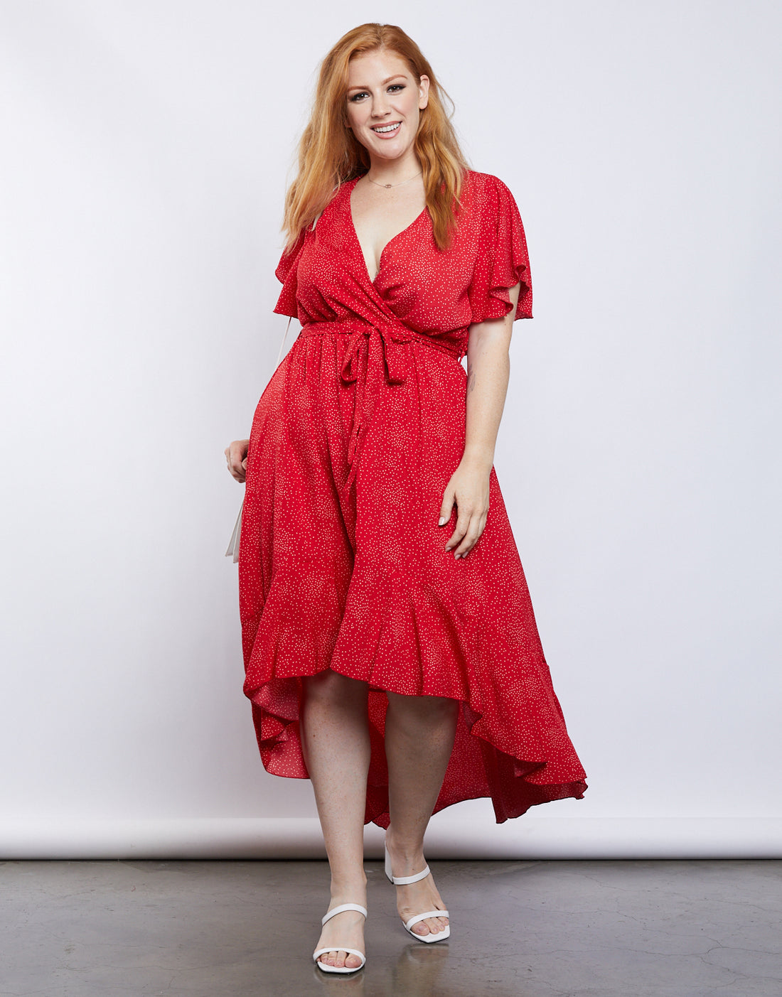 Curve Amelia Sundress Plus Size Dresses Red 1XL -2020AVE
