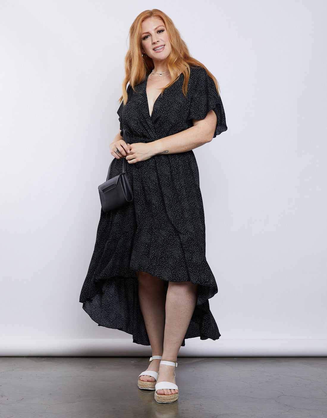 Curve Amelia Sundress Plus Size Dresses Black 1XL -2020AVE