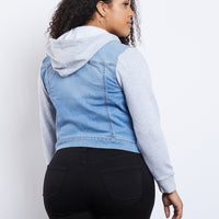 Curve City Girl Denim Jacket Plus Size Outerwear -2020AVE