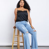 Curve Donna Flare Jeans Plus Size Bottoms -2020AVE