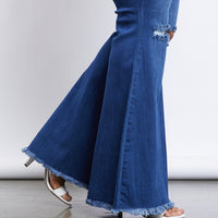 Curve Donna Flare Jeans Plus Size Bottoms -2020AVE