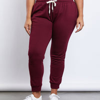 Curve Easy Does It Joggers Plus Size Bottoms -2020AVE