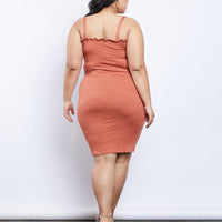 Curve Erin Lettuce Edge Dress Plus Size Dresses -2020AVE