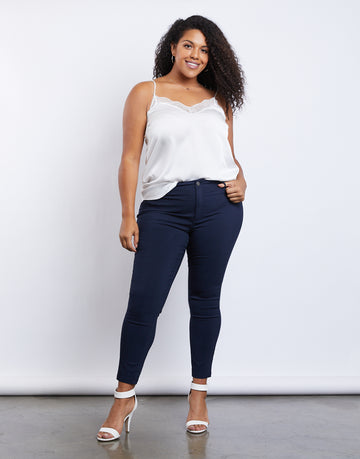 Curve Everyday Jeggings Plus Size Bottoms -2020AVE
